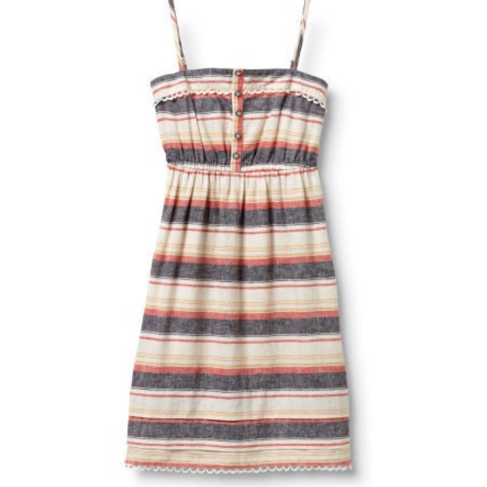 Quiksilver Chambray Striped Mini Summer Dress